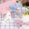 Cute Cetacean Pendant Kawaii Marine Organism Keyring Plush Stuffed Whale Keychain Backpack Decor