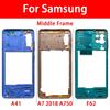 Middle Frame For Samsung A41 F62 M51 M62 A7 2018 Housing  Case + Side Keys Volume Buttons Replacement Part