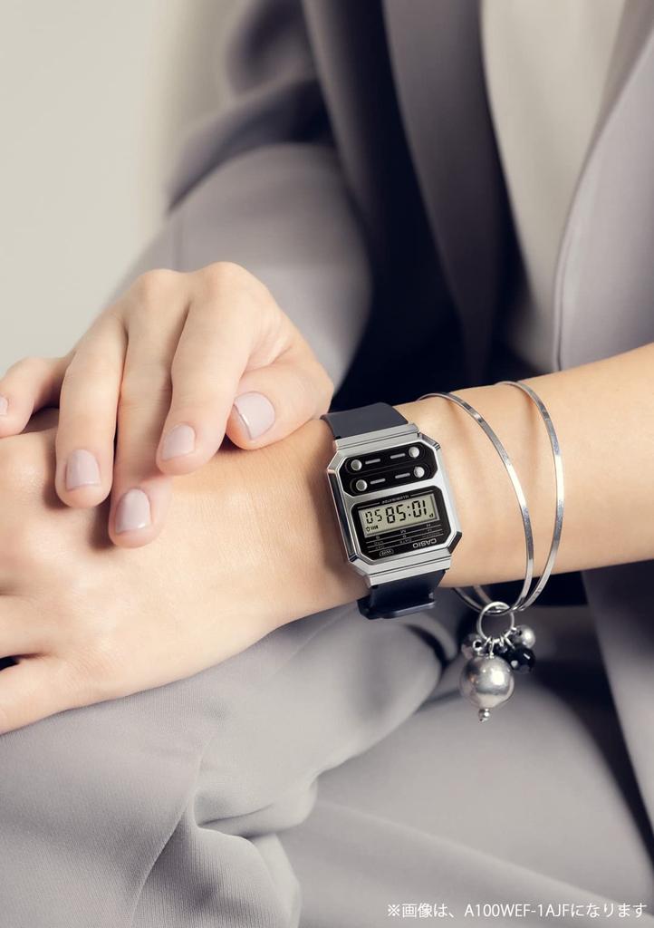 Casio Standard Watch Unisex Black A100WEFG-9AJF