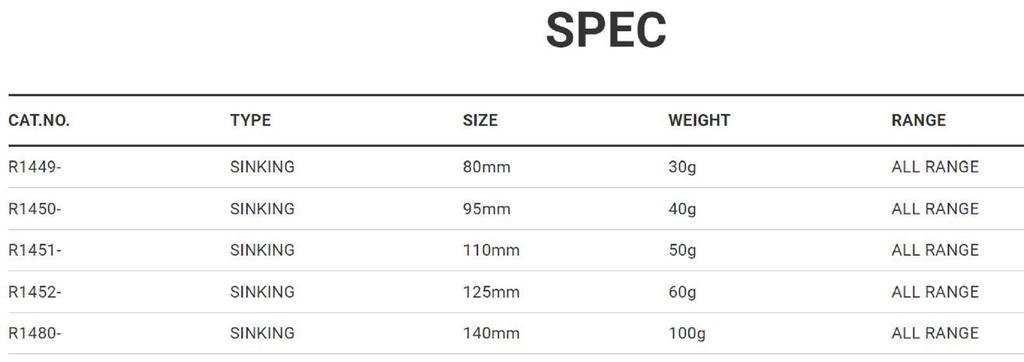 Yo Zuri Тонущая приманка Hydro Monster Shot 80 R1449-HBP (7277)
