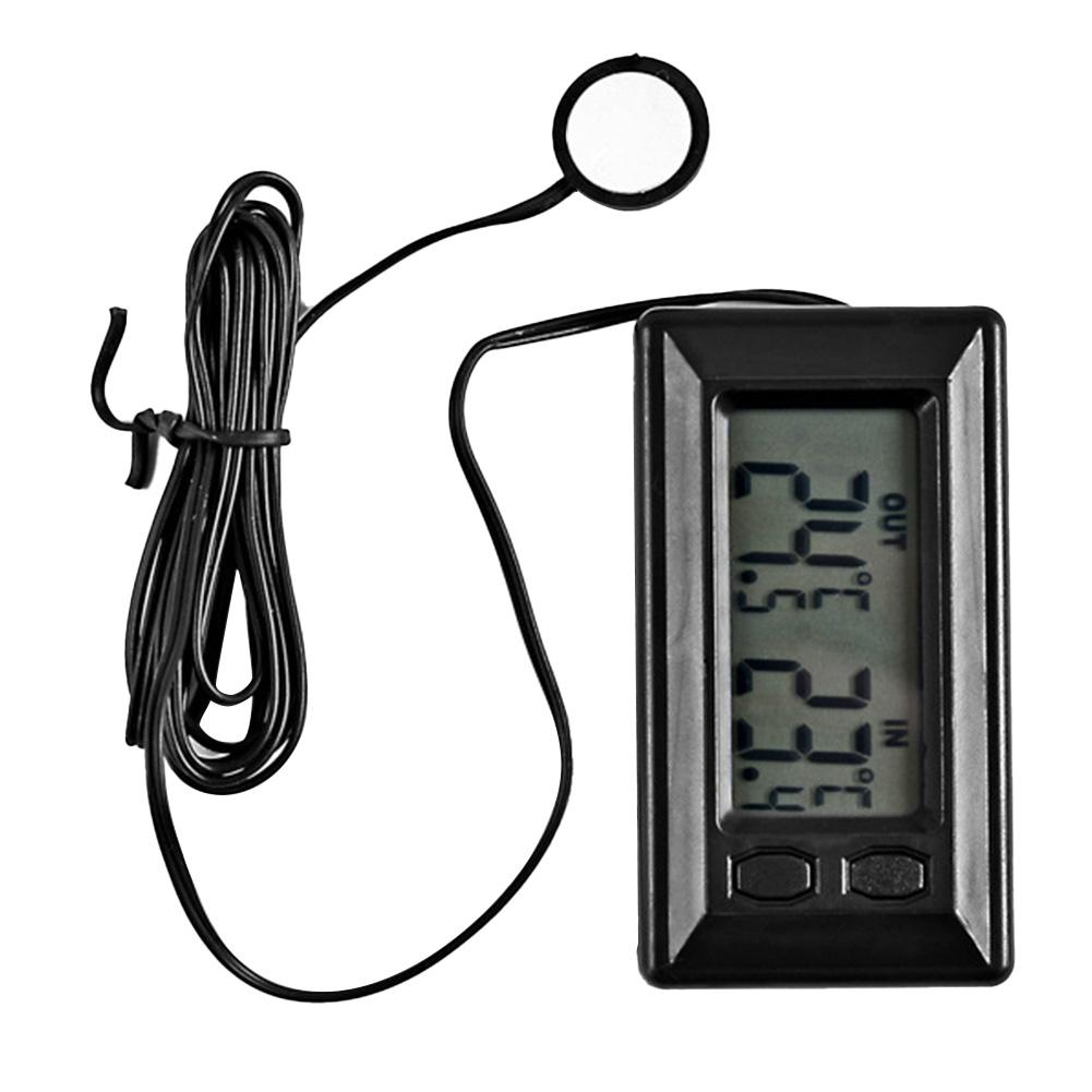 Car Thermometers Inside and Outside Tools Instrument LCD Digital Display Indoor Outdoor Thermometer Meter With 1.5m Cable