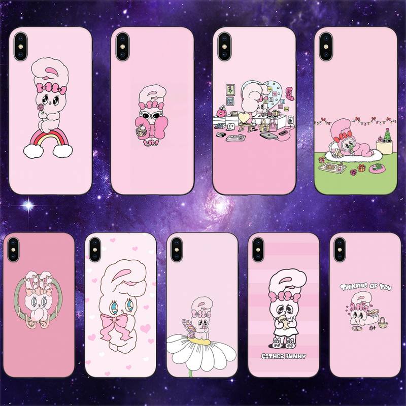 Милый розовый кролик esther bunny чехол для смартфона для iPhone 11 12 Mini 13 14 Pro XS Max X 8 7 6s Plus 5 SE XR чехол