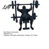 Workout Room Accessories 3D Printed Fitness Man Figurine Barbell Statue for Gym Decor Muscular Unique Muscle Statues Desktop Ornament Compact