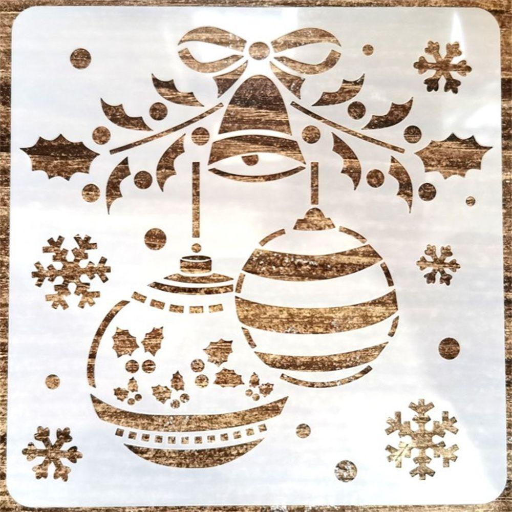 Стена, окно, милый снеговик, шаблон для рисования распылением, трафарет в рождественском стиле, инструмент для рисования граффити