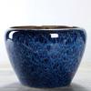 Ceramic Flowerpot Large Circular Opening Planter Pot Colored Glaze Finish Flower Pot