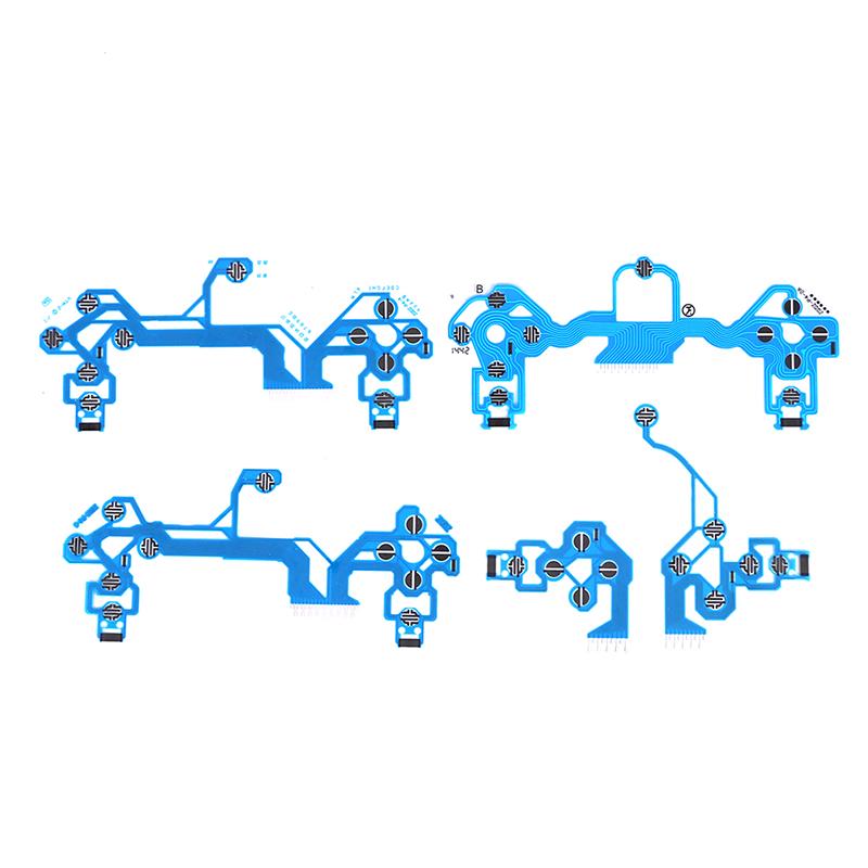 Для PS4 DS4 PRO Slim Controller Проводящая пленка Синяя пленка JDS 050 040 030 010 Ручка Кабель Кнопка Пленка