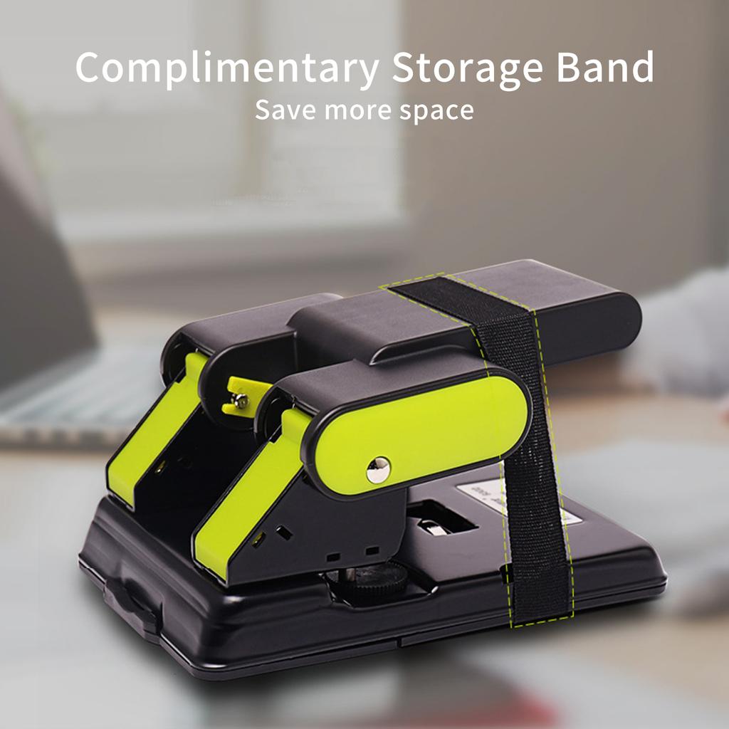 KW-triO 2-Hole Paper Punch Adjustable Hole 70mm/80mm 70 Sheet Capacity 6mm for A4/ A3 / A5/ A6 / B4 / B5 / B6 / B7 Notebook