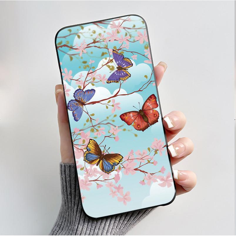 Case For Nokia 105 2017 2018 2019 Casing Luxury Fashion Butterfly Flowers Black Soft TPU Silicone Cover for Nokia105 Phone Case