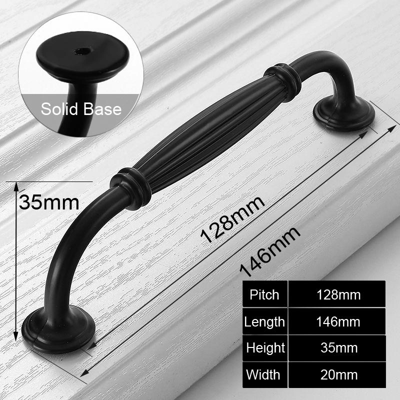 PQB Black Handles for Furniture Cabinet Knobs and Handles Kitchen Handles Drawer Knobs Cabinet Pulls Cupboard Handles Knobs