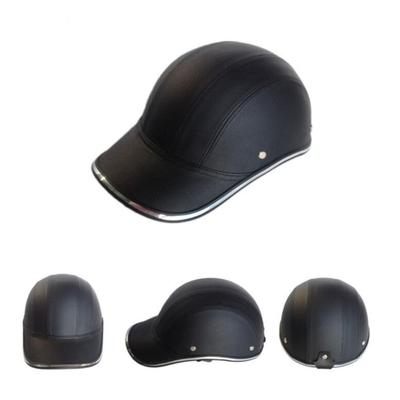 Мотоциклетный шлем для мужчин и женщин, шлем из искусственной кожи, кепка для спорта на открытом воздухе, бейсбол, велоспорт, MTB, катание на коньках, регулируемые анти-УФ-защитные велосипедные шлемы