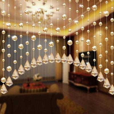 Мода 1 метр стеклянные бусины шторы перегородка свадебный фон подвесной занавес