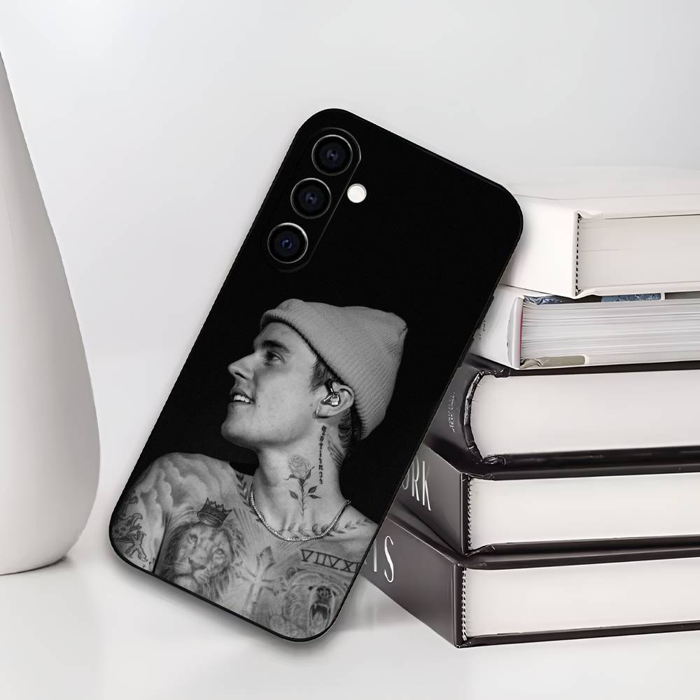 Чехол для телефона JB J-Justin B-Bieber для Samsung Galaxy A73, A72, A71, A70, A53, A52, A51, Другие Мягкий черный чехол