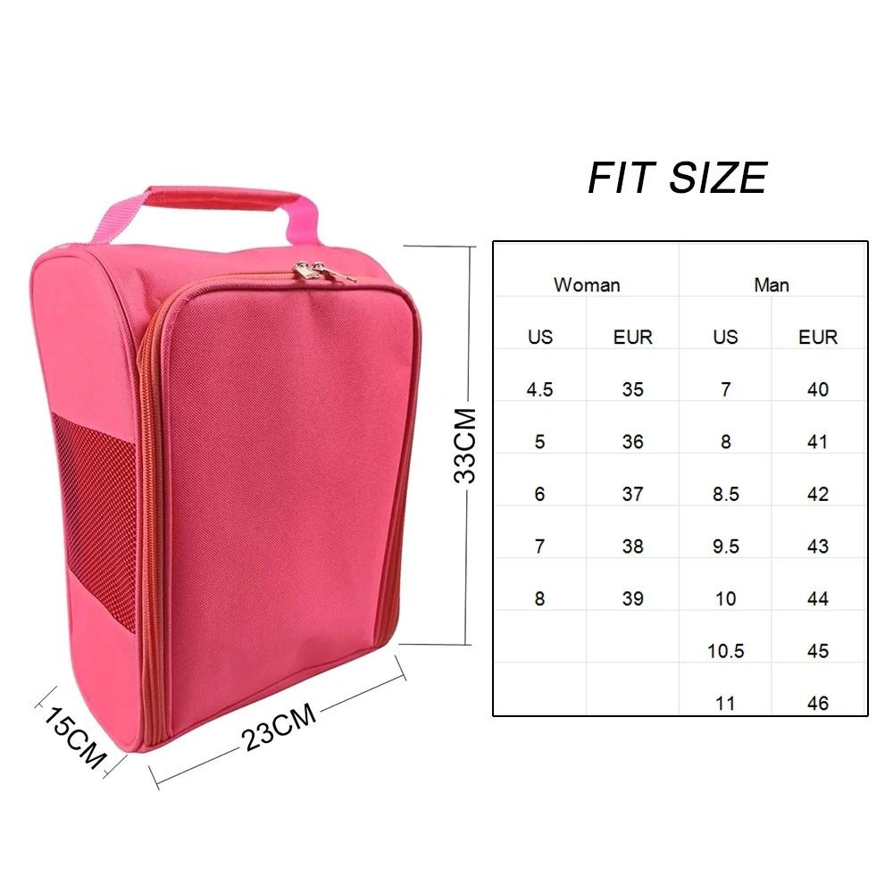 Lightweight Golf Shoe Bag Breathable Golf Shoe Holder Bag Shoes Carrier Bags Men Women