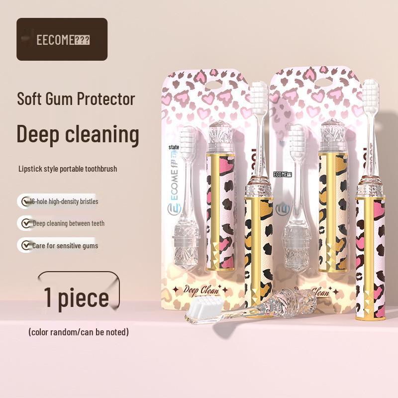 Роскошная складная дорожная зубная щетка с мягкой щетиной для взрослых - Идеально подходит для деловых поездок, гостиниц и домашнего использования