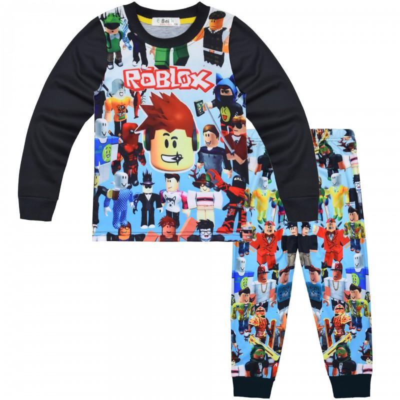 Roblox Kids Pajama Set Long Sleeve 2-Piece Loungewear Boys Girls Size 120-170