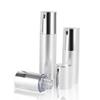 20pcs/lot 15ml 30ml 50ml Silver Airless Vacuum Pump Bottle for Makeup Lotion Emulsion Serum Liquid Foundation Essence Packing
