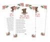 Inkdotpot Baby Shower Game Set Of 50 BabyA  AlphabetA  ABCA  Game Bear Jungle Animals Party