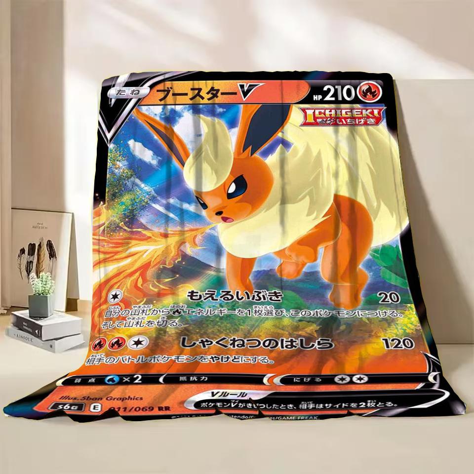 Фланелевое одеяло с персонажами мультфильмов Pokémon для спальни, кровати, дивана, для обеденного перерыва, пикника, путешествий. Мягкие детские подарки