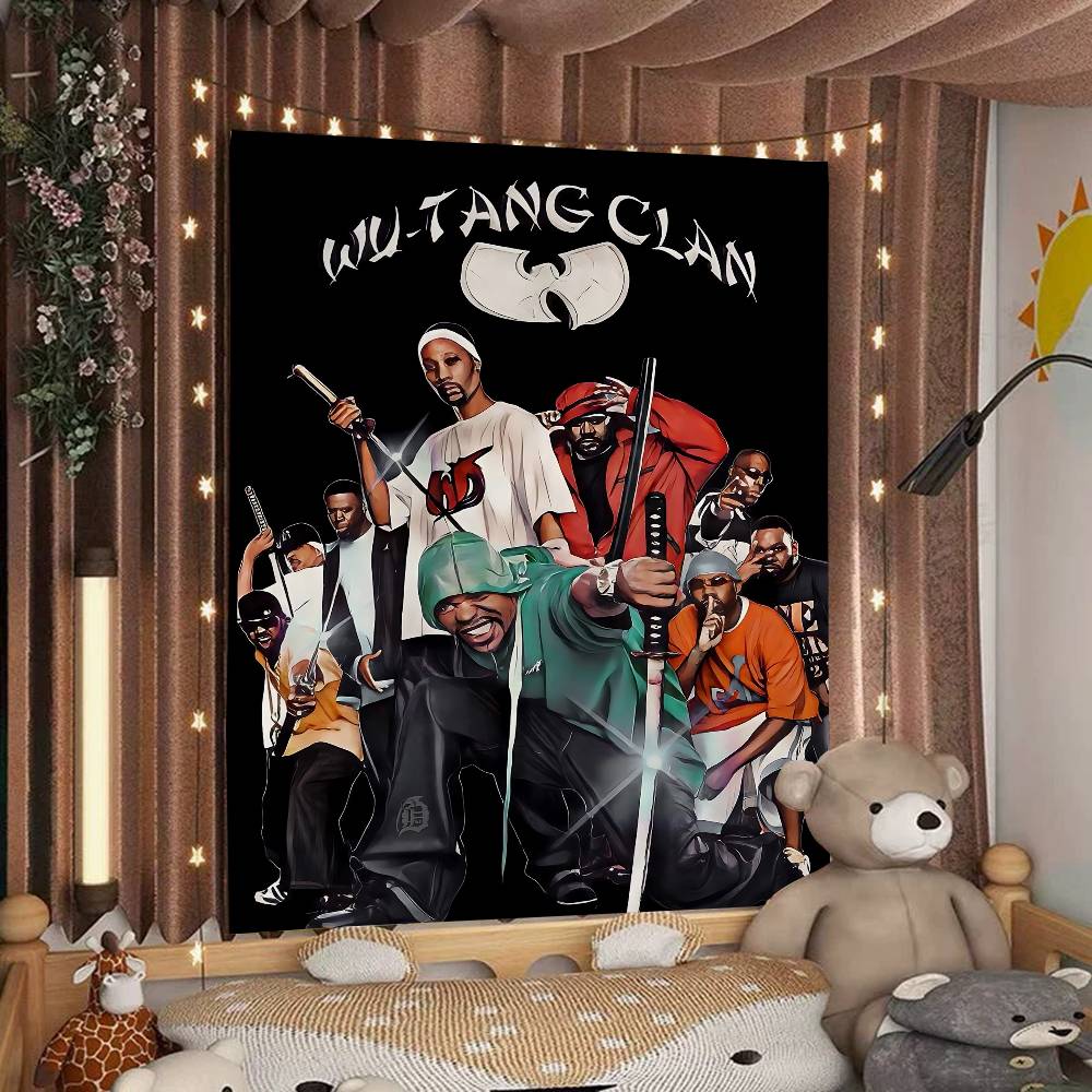 Singer WUTTANG Cool CLAN Anime Tapestry Art Science Fiction Room Home Decor Wall Art Decor