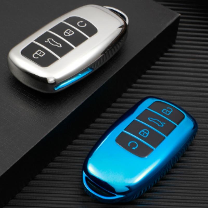 Для Chery Tiggo 8 Pro Tiggo 8plus New 5 Plus 7pro Мягкий ТПУ автомобильный чехол для смарт-ключа чехол в виде ракушки, сумка для ключей, протектор