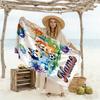 Football Fun Customize Your Name Beach Towel Super Soft Microfiber Quickdry Fabric Suitable for Swimming Gym Camping Yoga Vacation