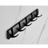 Coat Rack Wall Mount - Modern, Metal Wall Coat Rack Sturdy Wall Hook Rack Rail for Hanging Coat, Jacket, Clothes, Hat