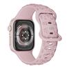 Силиконовый ремешок с тиснением в виде цветка розы для Apple Watch 9 Ultra