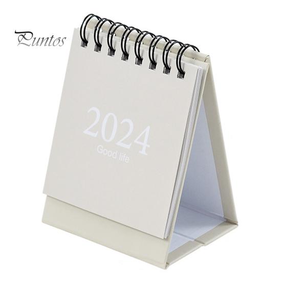 Мини-настольный календарь Спиральная катушка Запись даты переворачивания страниц 12-месячный календарь для планирования Журнал событий Портативная книга-план в простом стиле Год