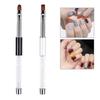 Nail Glue Phototherapy Pen Oval Flat Gel Nail Brush  Handle Professional Nail Art Design Brushes Nail Art Tool