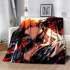 2025 New Style Bleach Kurosaki Ichigo Anime Cartoon Soft Flannel Blankets,Throw Blanket Comfortable for Beds Sofa Home Bedroom