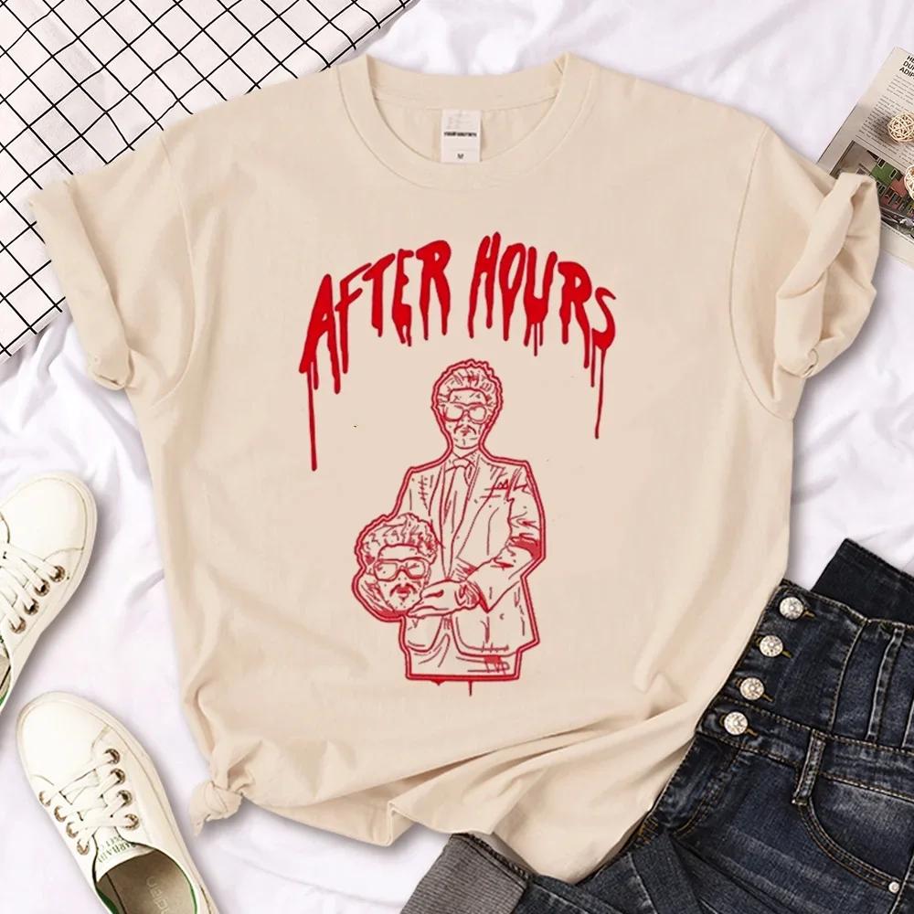 Футболка The Weeknd женская, японский графический топ, девушка, японская манга, одежда в стиле Y2K