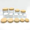 Screw Cap Frosted Glass Cream Jar Round Scrub Sub-bottling Portable Cream Bottle  for Makeup Vials