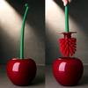 1 Set Creative Lovely Cherry Shape Lavatory Brush Toilet Brush & Holder Set
