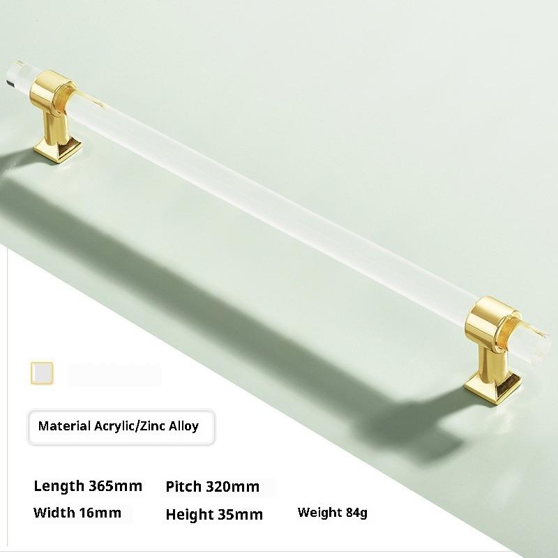 Acrylic Cabinet Door Handle Cabinet Transparent Crystal Drawer Wardrobe Door Handle Kitchen Bedroom Plexiglass Furniture Handle