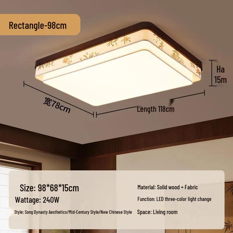 Эстетичный потолочный светильник династии Сун - Новый китайский стиль для гостиной, спальни и кабинета