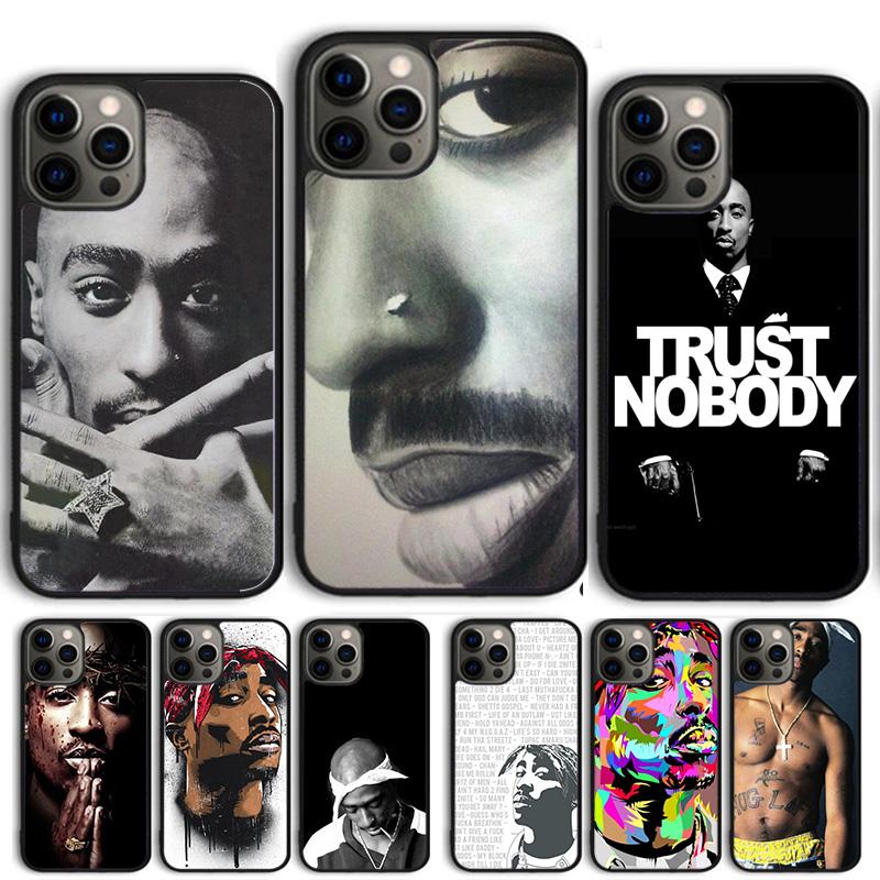 2Pac Tupac Shakur Hip Hop Rapper Phone Case Cover For iPhone 17 Air 15 16 14 13 12 Pro Max 11 Pro Max Plus Coque