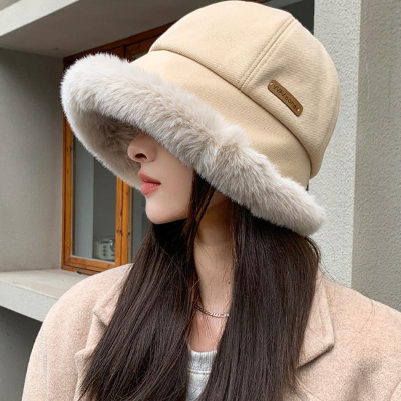 Панама, утолщенная теплая пушистая зимняя рыбацкая шапка на флисовой подкладке