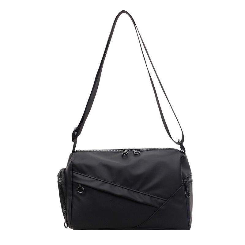 Ретро простой однотонный модный повседневный плечевой мешок большой вместимости 2025 осень новый женский мессенджер сумка-тоут