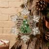 Snowflake-Shaped Sea Glass Christmas Tree Ornaments Coastal Inspired Seaglass Keepsake for Christmas Tree Hanging Decoration
