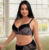 New Large Plus Size Big Cup Bra  Sexy Fat MM Closed Pair Breasts Women's Lingerie  Leopard Print Bra