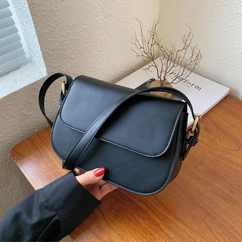 Классическая однотонная сумка на плечо высокого класса для женщин, нишевая сумка через плечо, модная маленькая квадратная сумка