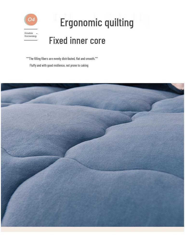 Двустороннее бархатное и фланелевое одеяло из овечьей шерсти на осень и зиму