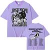 Jessie Murph Worldwide Hysteria Tour T-shirt 2025 Music Sad Girl Concert T-shirts Men Women Retro Hip Hop Fashion Cotton T Shirt