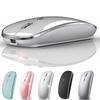 Rechargeable Wireless Bluetooth Mouse for iPad iPad MacBook MacBook and Dell Pro, Air, Mac, Pro, Air, Laptops, Chromebooks, Windows, HP, (Silver)
