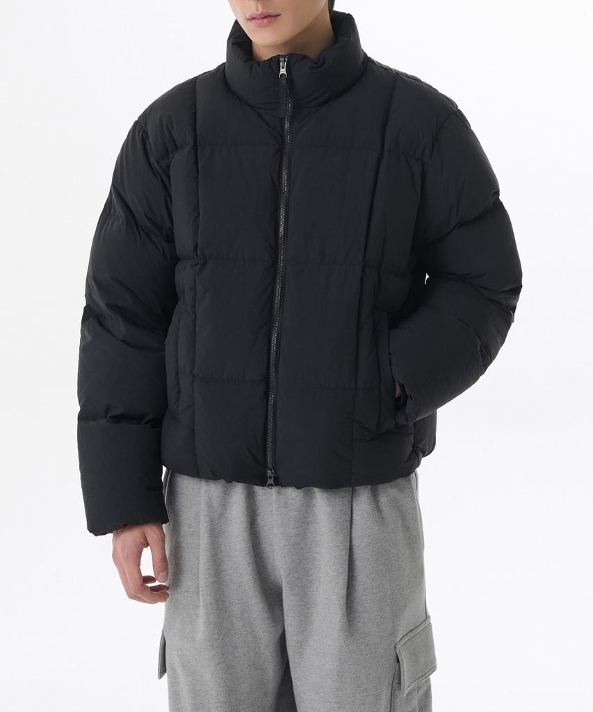 Musinsa Standard Square Quilted Down Puffer Short Padded Jacket [Black]