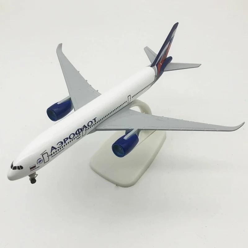 A350 20СМ Масштаб 1/400 Сплав Металл Россия Аэрофлот 350 Модель Самолета Литая Модель Наборы Моделей Самолетов Игрушка Детский Подарок
