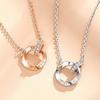 Möbius Sterling Silver Couple Necklace - Endless Love Gift for Valentine's, Christmas, Birthday