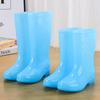 Jelly Water Boots Tall Waterproof Shoes Crystal Rubber Shoes Non-slip Cover Shoes Women's Summer Fashion Rain Shoes Rain Boots Transparent Thickened