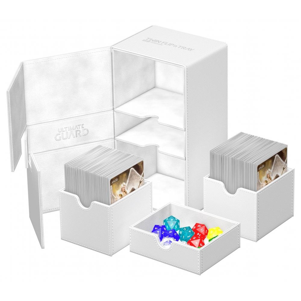 Ultimate Guard Twin Flip`n`Tray Deck Case 200+ Xeno Skin Monocolor Белый