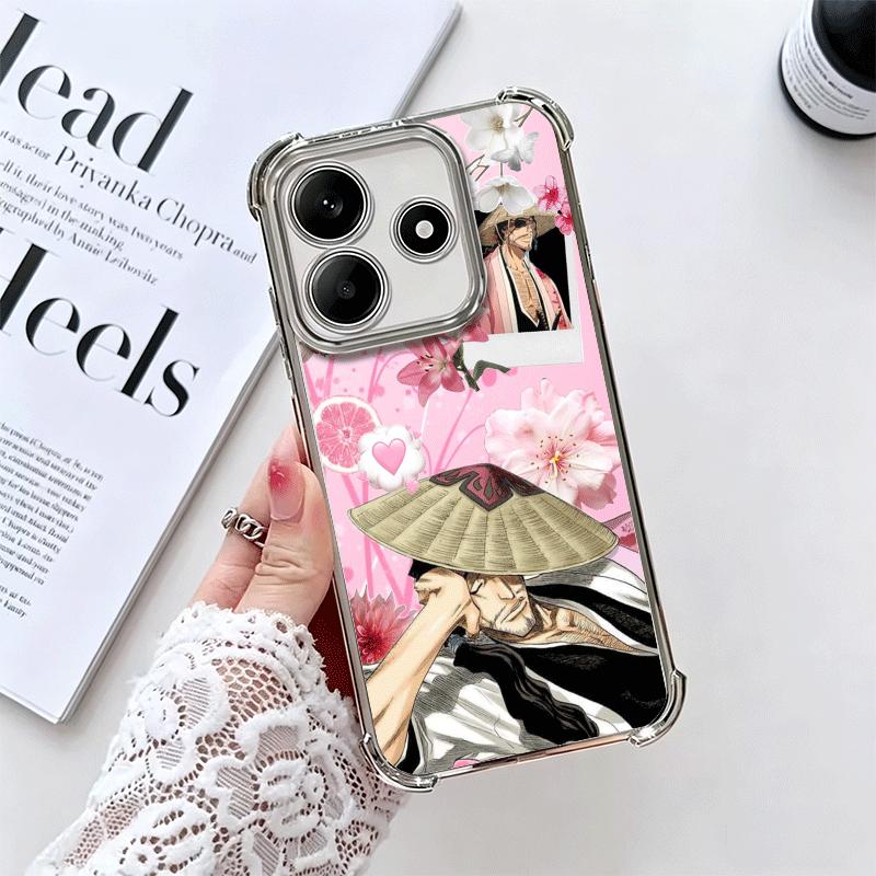 Чехол для телефона Bleach Kyoraku Shunsui с покрытием для Xiaomi Redmi Note 14 15 Pro Plus 13 12 11 11S 11T 10 9S 9 5G Противоударный с Airbag